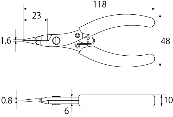 ROUND NOSE PLIERSDrawings