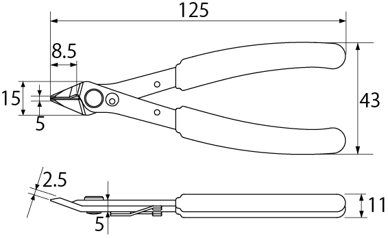 MICRO CUTTING PLIERSDrawings