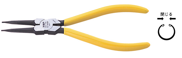 STRAIGHT SNAP RING PLIERS HOLE TYPE