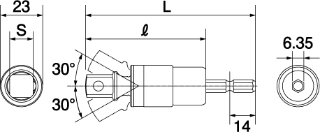 ALPHA UNIVERSAL SOCKET BIT ADAPTERDrawings