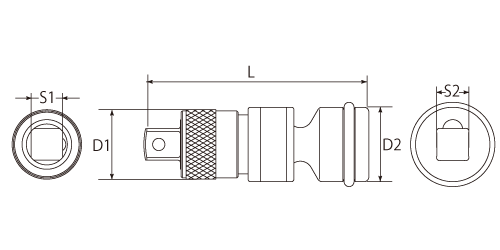 UNIVERSAL IMPACT SOCKET ADAPTERDrawings