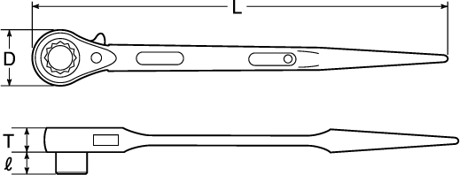 SINGLE-SIZED RATCHET WRENCHDrawings