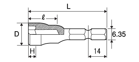 SHORT SOCKET BITDrawings