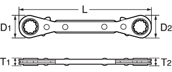 PLATE RATCHET WRENCHDrawings