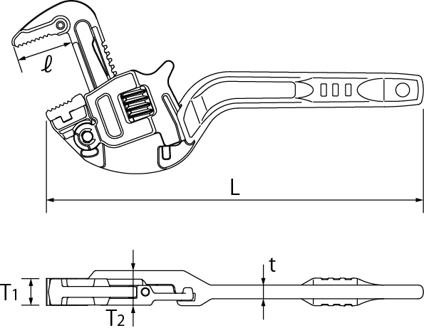 VERTICAL WIDE PIPE WRENCHDrawings