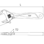 WORK WIDE WRENCH WITH GRIPDrawings