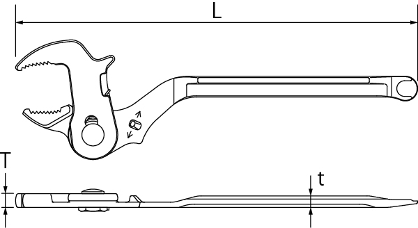 量水器メーターレンチの図面