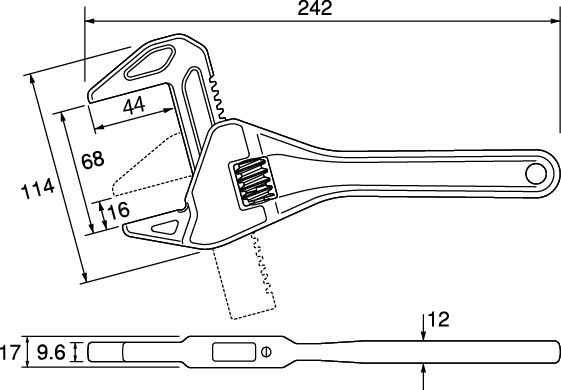 トラップレンチの図面