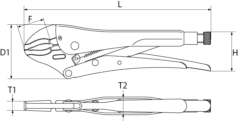 バイスプライヤの図面