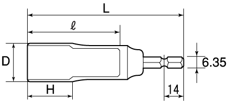 電動ドリル用ソケットの図面