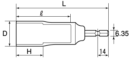 電動ドリル用12角ソケットの図面