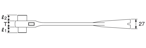 ALC用ラチェットレンチの図面