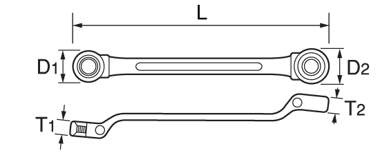 DOUBLE BOX-END RATCHET WRENCHDrawings